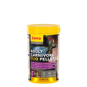 Sera Reptil Adult Turtle Carnivore Duo Pellets 250ml